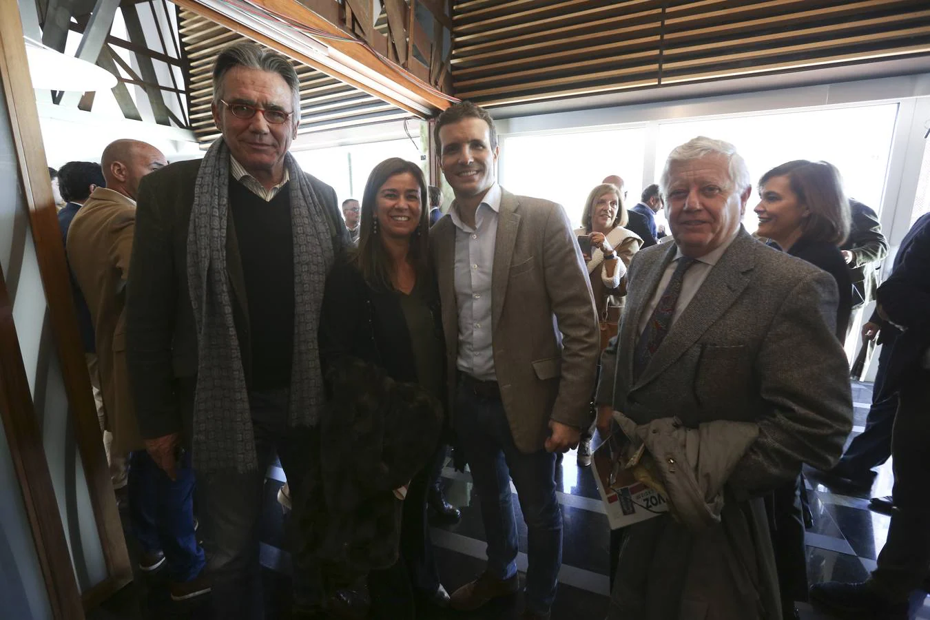 Javier Durá, Teresa Ruiz Sillero, Pablo Casado y Ernesto Marín. 
