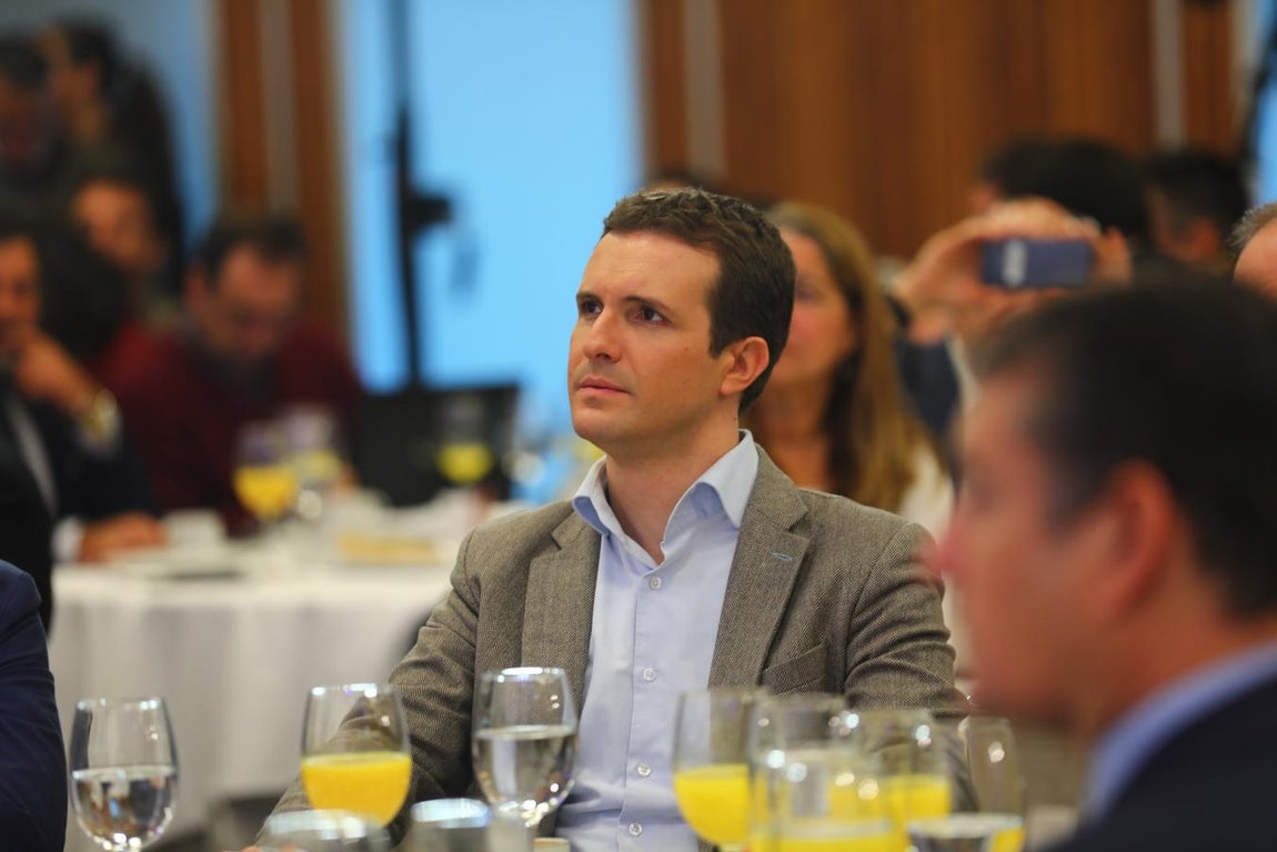 El presidente del Partido Popular Pablo Casado interviene en los Foros de La Voz de Cádiz