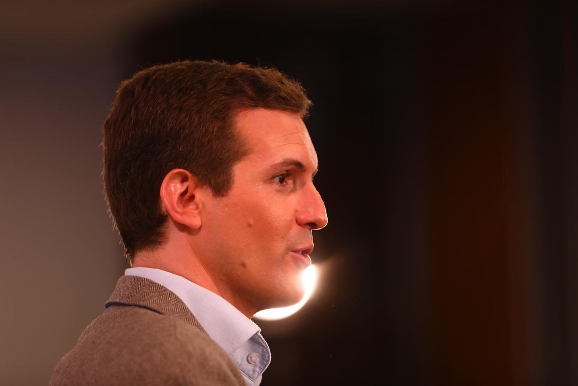 El presidente del Partido Popular Pablo Casado interviene en los Foros de La Voz de Cádiz