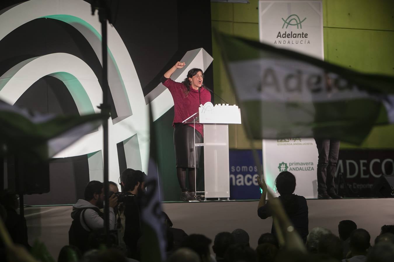 El multitudinario mitin de Adelante Andalucía en Córdoba, en imágenes