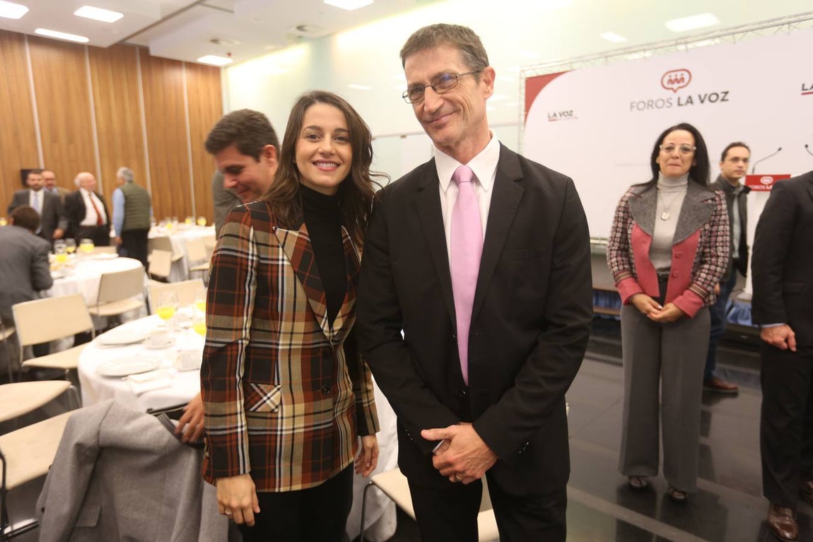 Inés Arrimadas y Antonio Villanueva. 