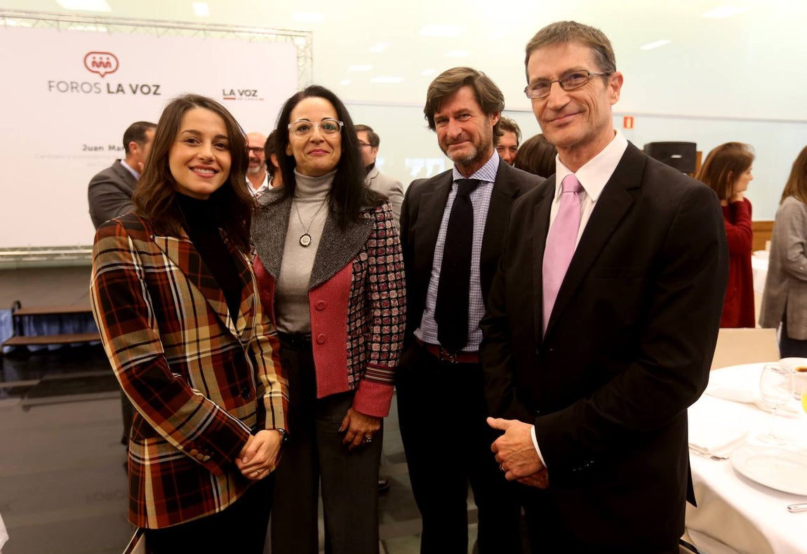 Inés Arrimadas, Inmaculada Gómez, Guillermo Silóniz y Antonio Villanueva. 
