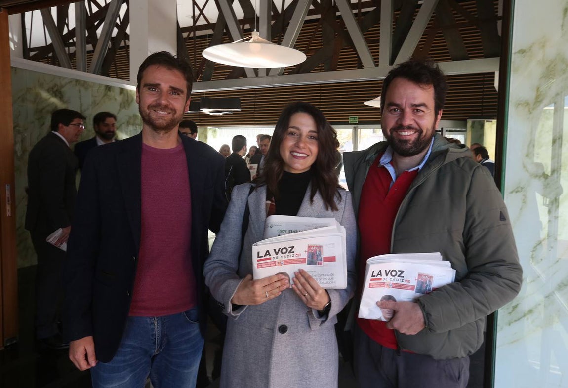 José María Aguilera, Inés Arrimadas y Rubén López. 