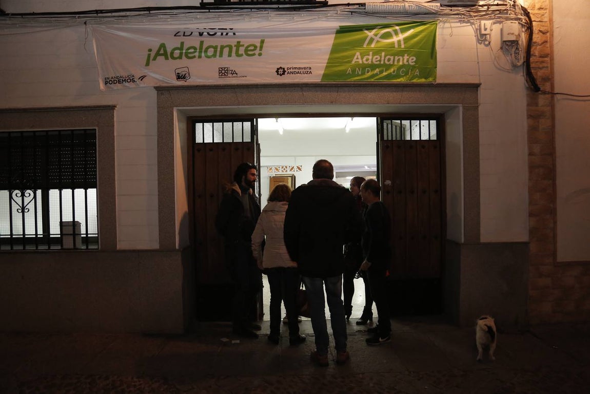 La jornada electoral de Adelante Andalucía, en imágenes