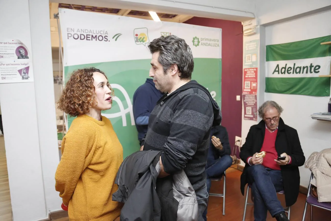 La jornada electoral de Adelante Andalucía, en imágenes