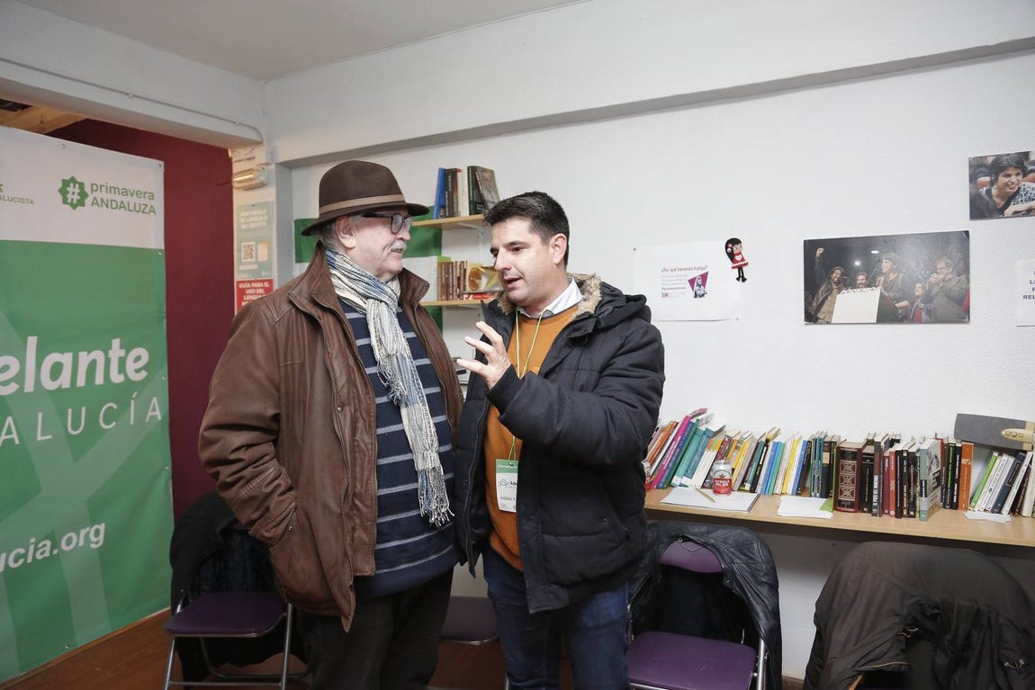 La jornada electoral de Adelante Andalucía, en imágenes