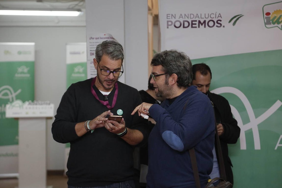 La jornada electoral de Adelante Andalucía, en imágenes