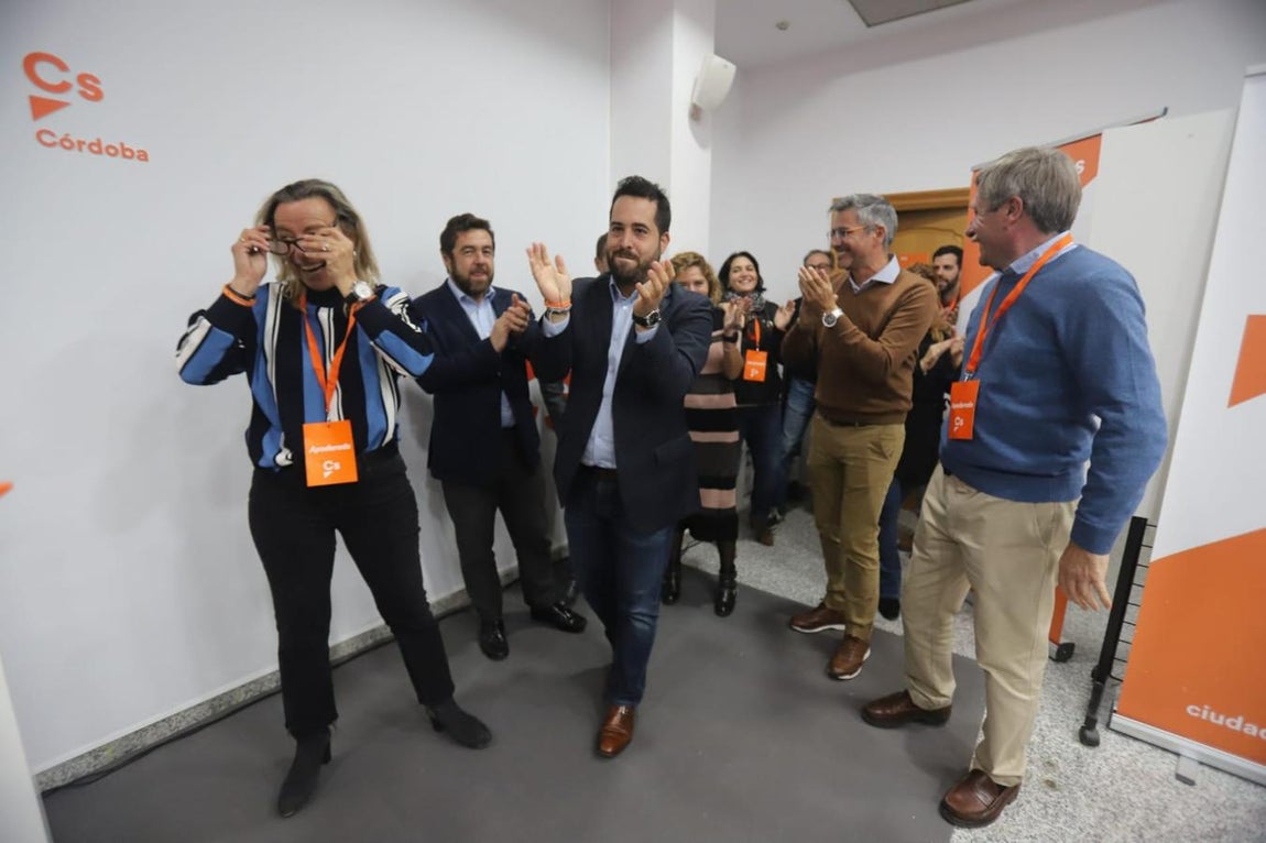 La noche electoral en la sede de Ciudadanos en Córdoba, en imágenes