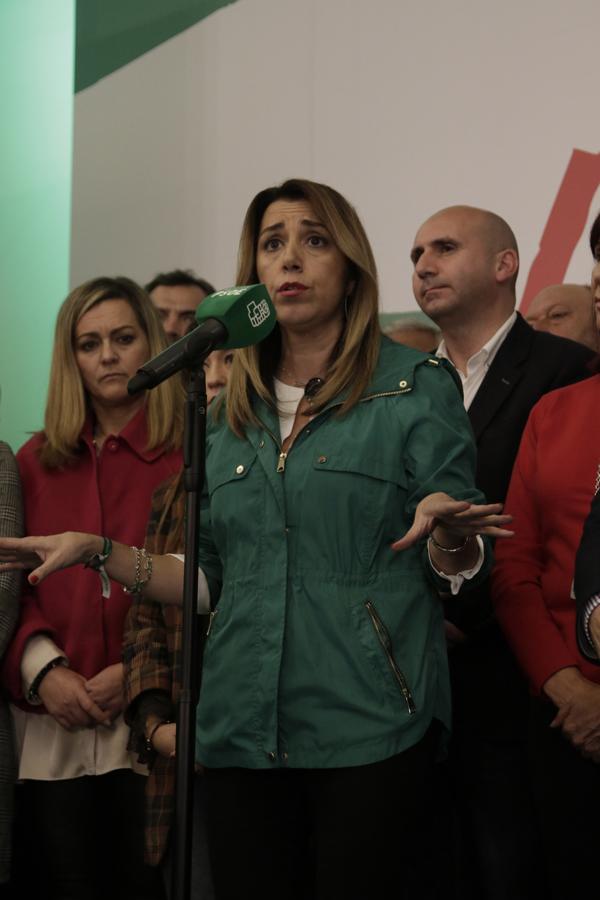 En imágenes, la tristeza del PSOE tras su peor resultado en unas elecciones en Andalucía