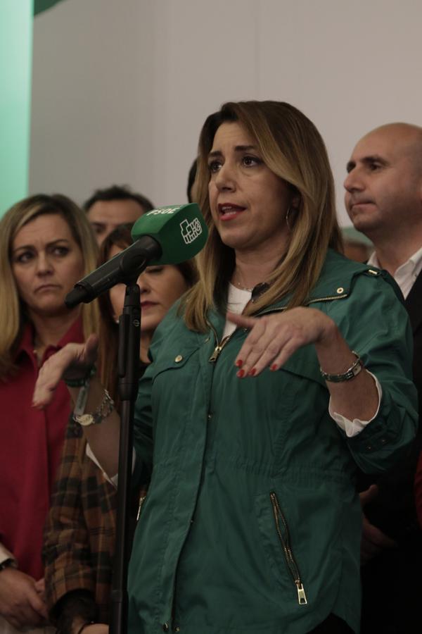 En imágenes, la tristeza del PSOE tras su peor resultado en unas elecciones en Andalucía