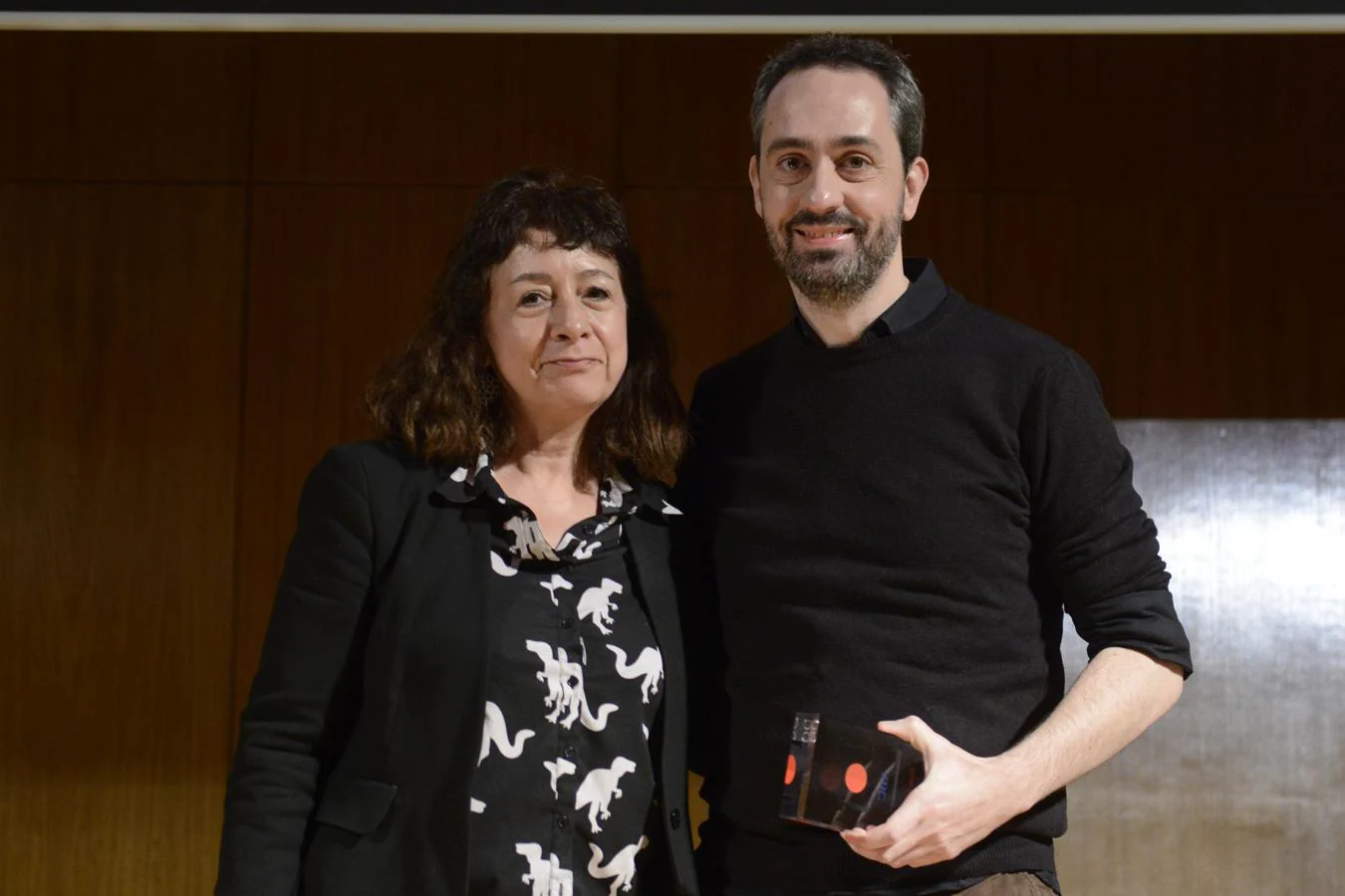 Premio al mejor i-Corto: «Broccoli». Pilar García Elegido (directora de cine) entregó el premio a Patrick Finger, actor protagonista de en nombre del director, Iván-Sáinz Pardo