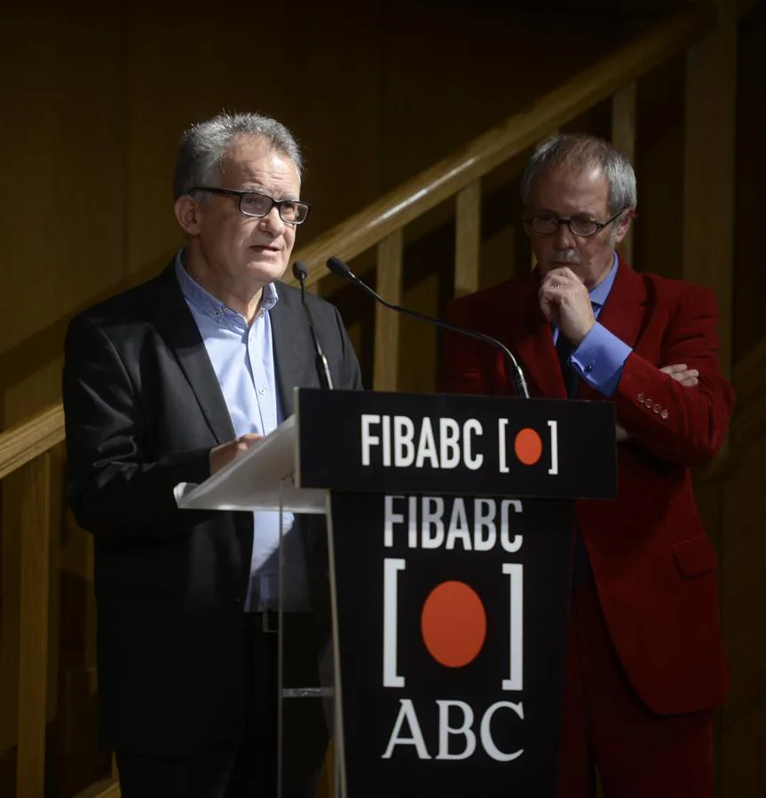 Discurso de clausura del director de FIBABC. Pedro Touceda (director de FIBABC) y Fernando Rodríguez Lafuente (periodista y presentador de la gala)