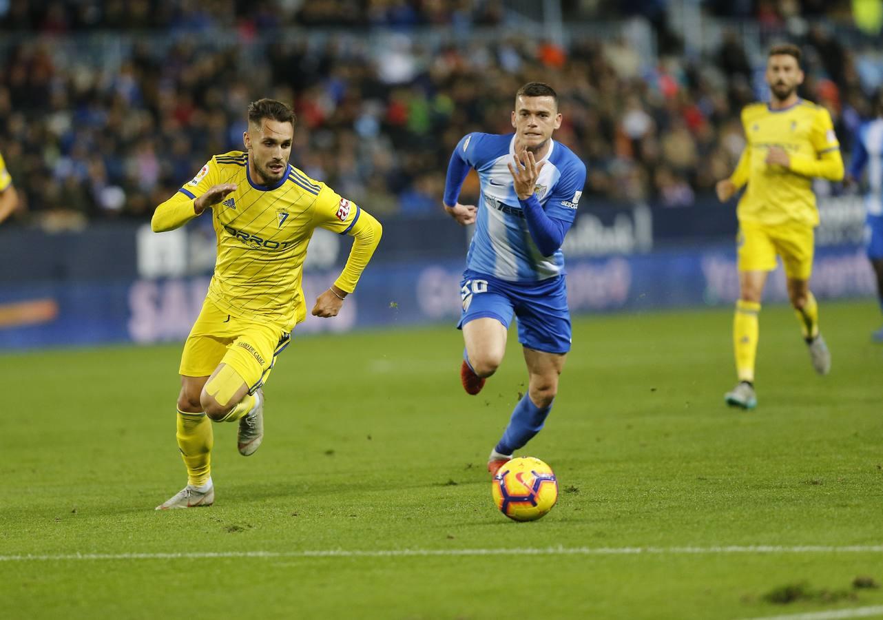 Las imágenes del partido Málaga-Cádiz CF