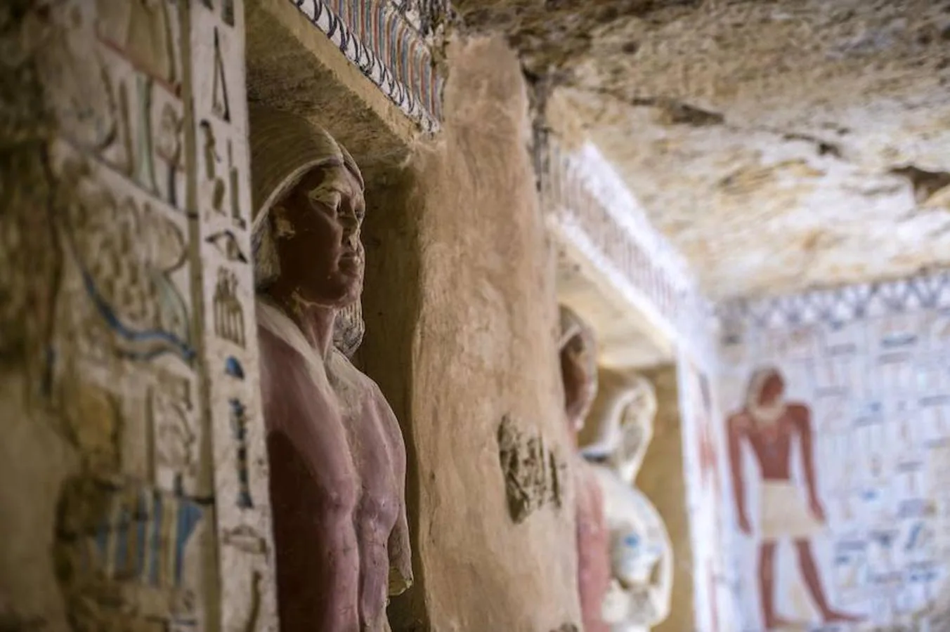 La tumba fue descubierta en noviembre por una misión egipcia. 