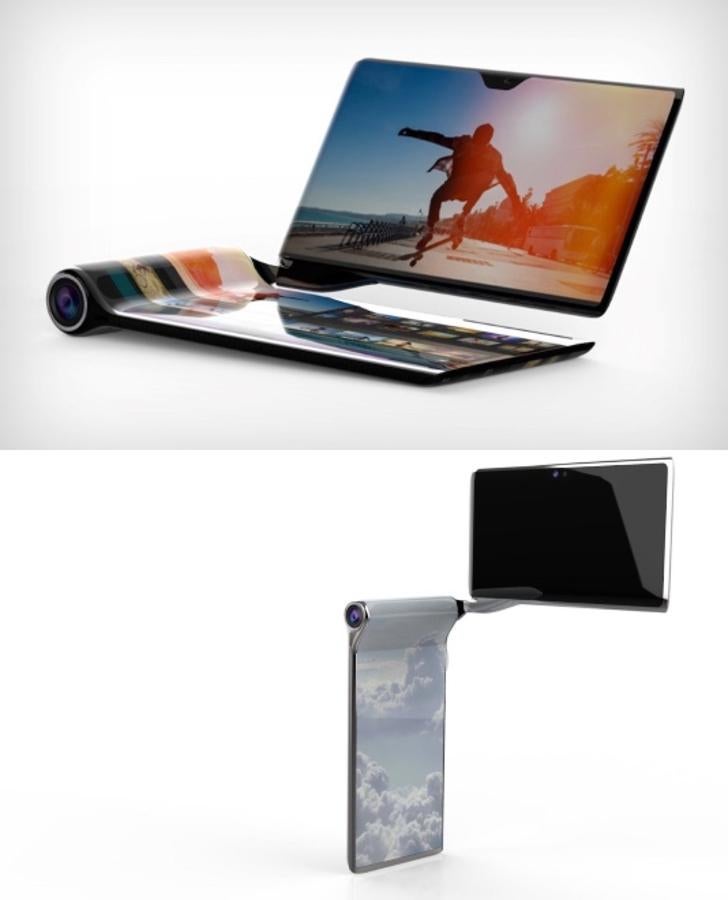 Teléfono móvil. No se podrá adquirir hasta el 2020, pero es una buena forma de ir abriendo el apetito a lo que está por venir… La compañía Turing Space Industry va lanzar el teléfono móvil más inteligente con una pantalla giratoria de 11,81 pulgadas. Básicamente son dos teléfonos inteligentes ultra potentes conectados por una bisagra giratoria. Cerca de 2.500 euros costará este ‘juguetito’.