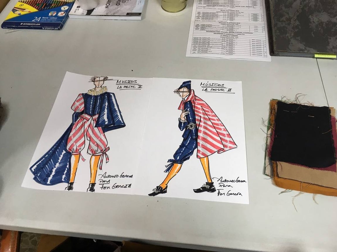 Uno de los diseños de Fernando García para la serie. 