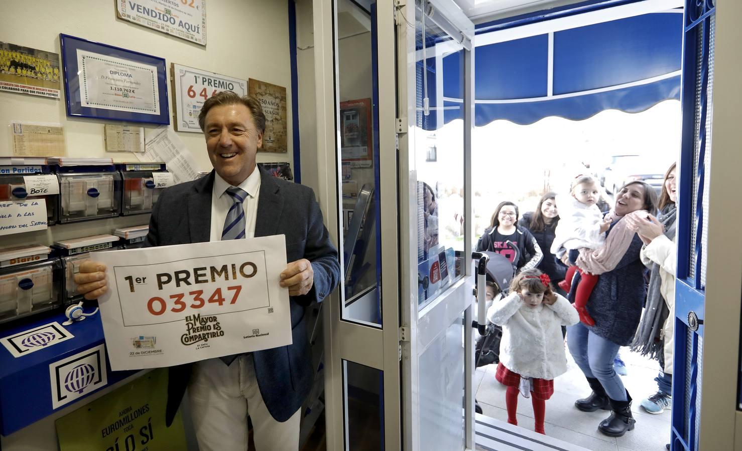 Los premios de la Lotería de Navidad en Córdoba, en imágenes