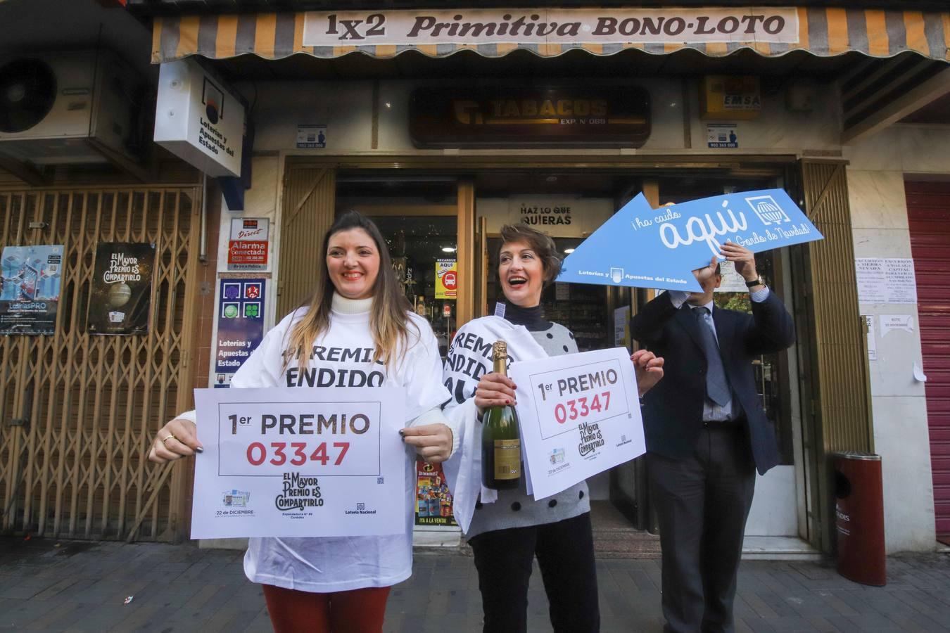 Los premios de la Lotería de Navidad en Córdoba, en imágenes