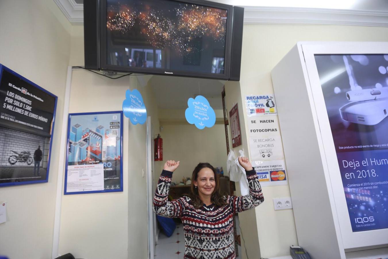 La alegría de la Lotería de Navidad en la provincia de Cádiz