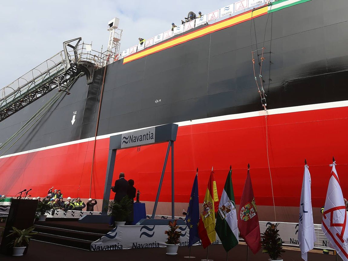 Fotos: Navantia entrega el tercer petrolero, Monte Urquiola, al grupo vasco Ibaizabal