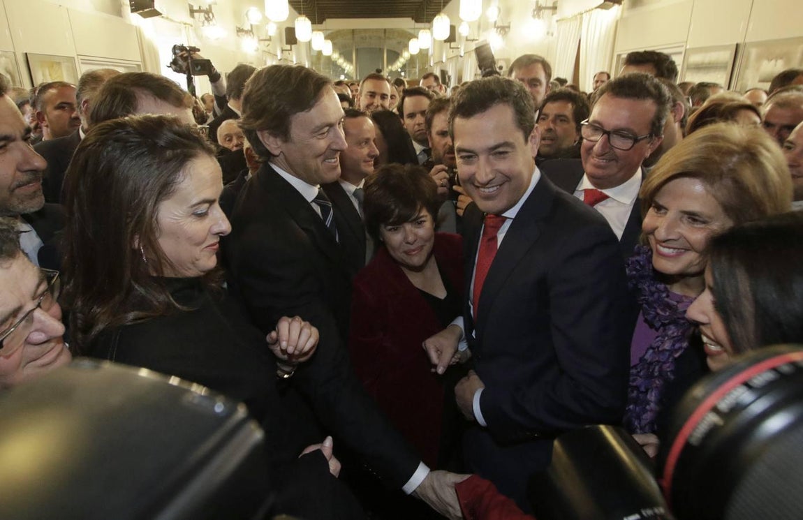 Las caras de la toma de posesión de Juanma Moreno