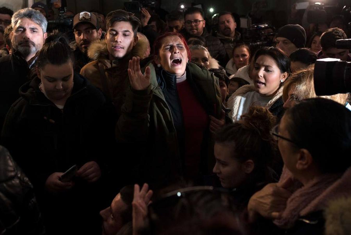 La pancarta de fuerza Julen que ondea en Totalán. 