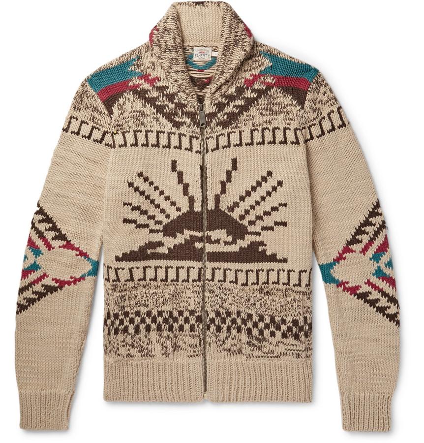 Chaqueta de punto, de Faherty. Hecho a partir de una mezcla de alpaca aislante que se corta en capas, esta chaqueta de punto es lo mejor para protegerse del frío en invierno (Precio: 415euros).