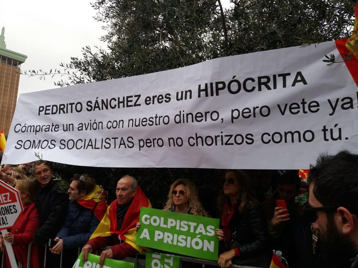 La manifestación de Colón, en imágenes