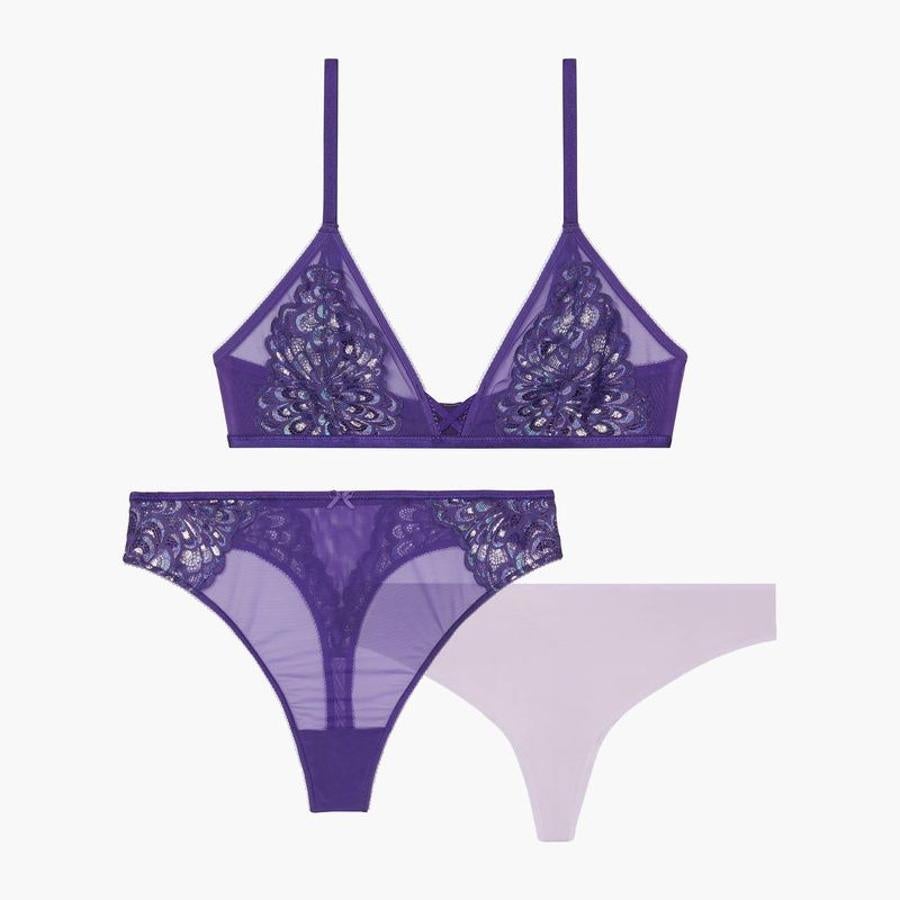 Savage x Fenty, línea de lencería que ha creado la propia Rihanna, tiene piezas que realmente merecen estar en el vestidor de toda mujer. Combinando lo lencero con prendas con estampado animal print, la cantante estadounidense ha lanzado una colección semitransparente con bordados que está siendo todo un éxito. Este conjunto está valorado en 115 euros.