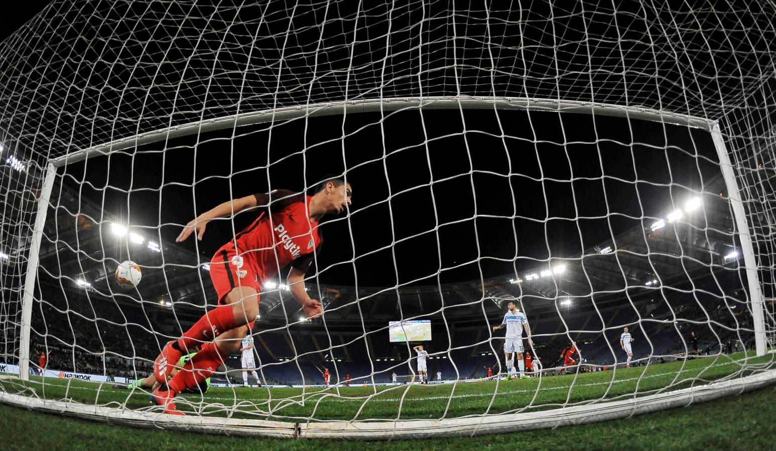 Lazio-Sevilla (0-1) de la la Liga Europa, en imágenes