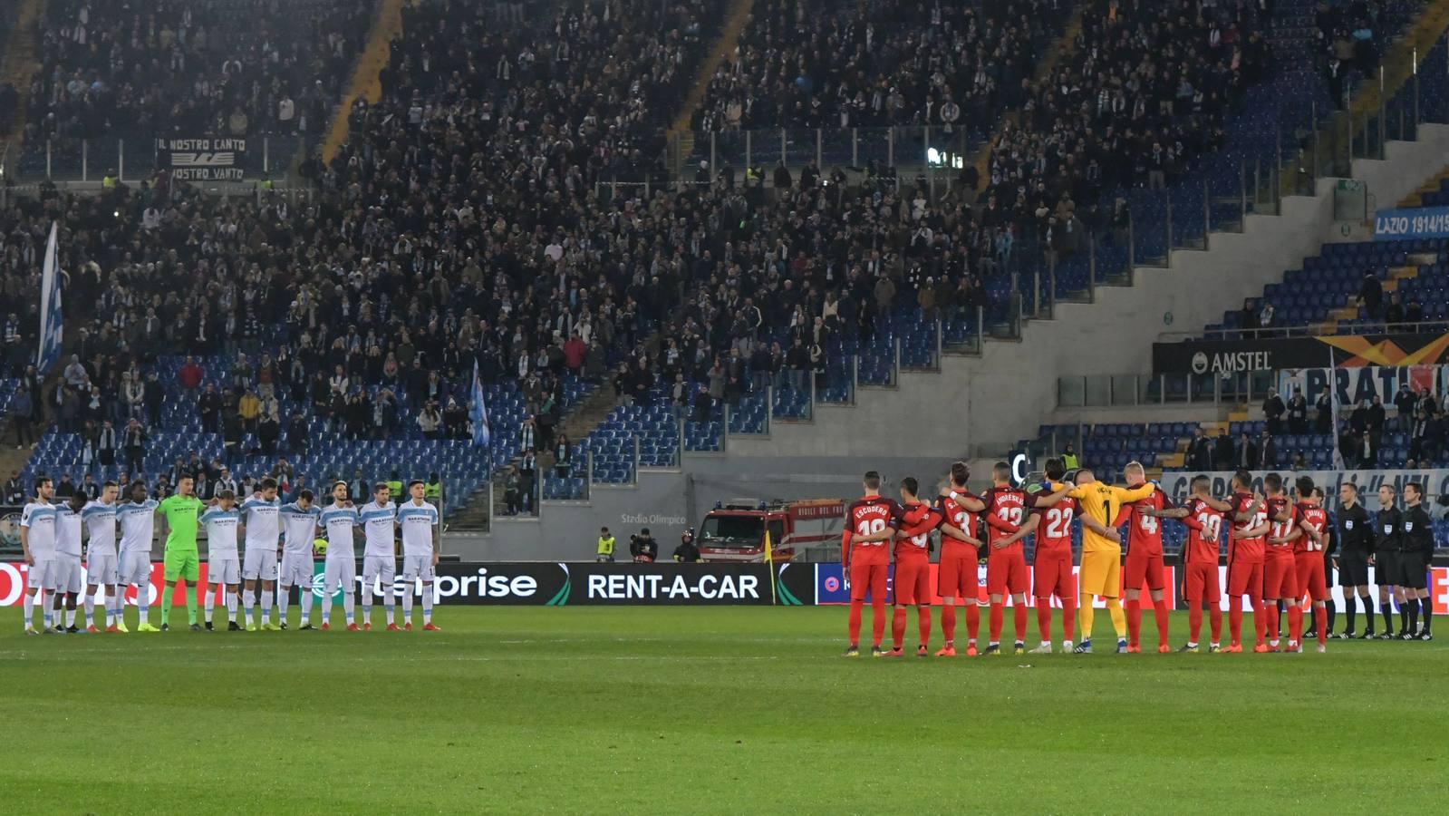 Lazio-Sevilla (0-1) de la la Liga Europa, en imágenes