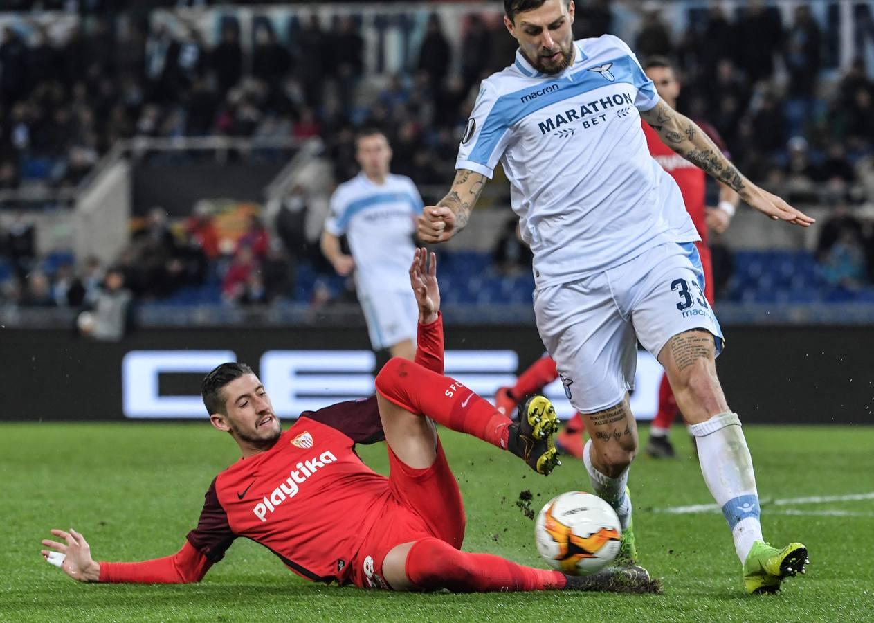 Lazio-Sevilla (0-1) de la la Liga Europa, en imágenes