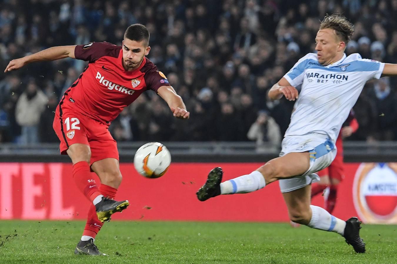 Lazio-Sevilla (0-1) de la la Liga Europa, en imágenes