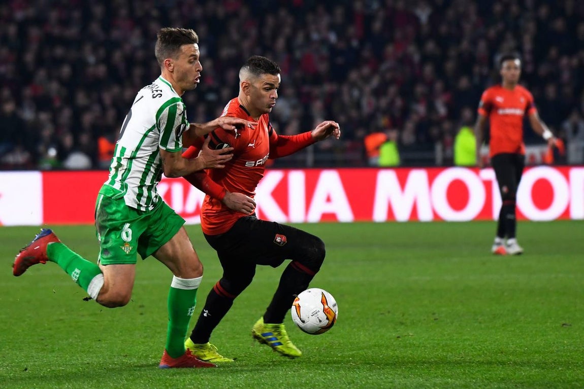 Stade Rennais-Real Betis (3-3) de la Liga Europa, en imágenes