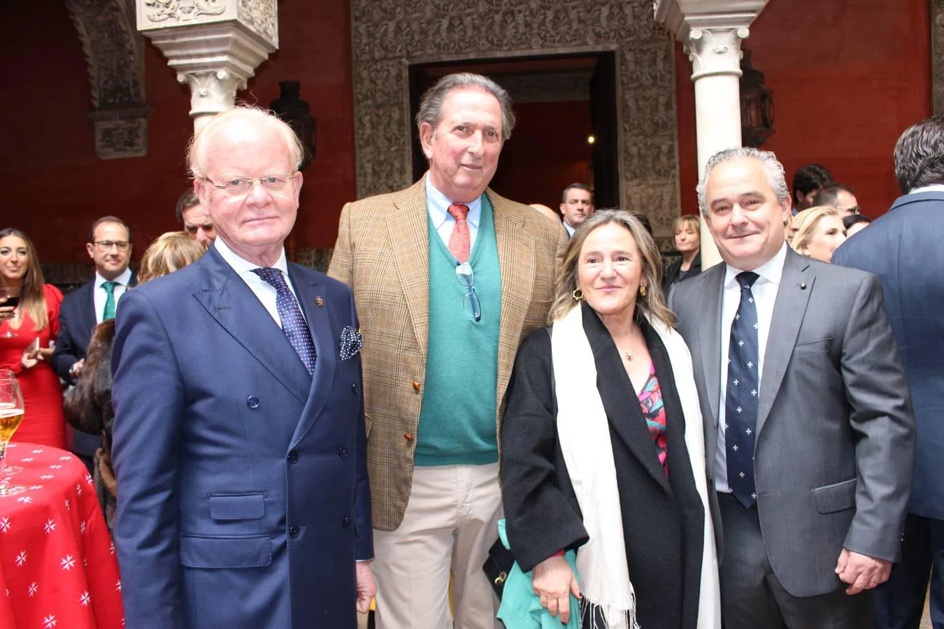 José Conde, Andrés Bardeau, María Sierra y Francisco Mesonero
