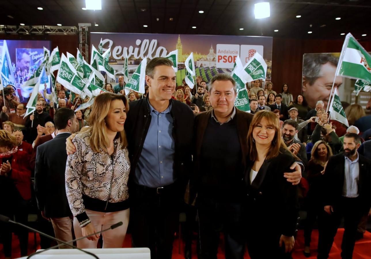 Sánchez y Díaz apoyan a Espadas en su presentación como candidato a la Alcaldía de Sevilla