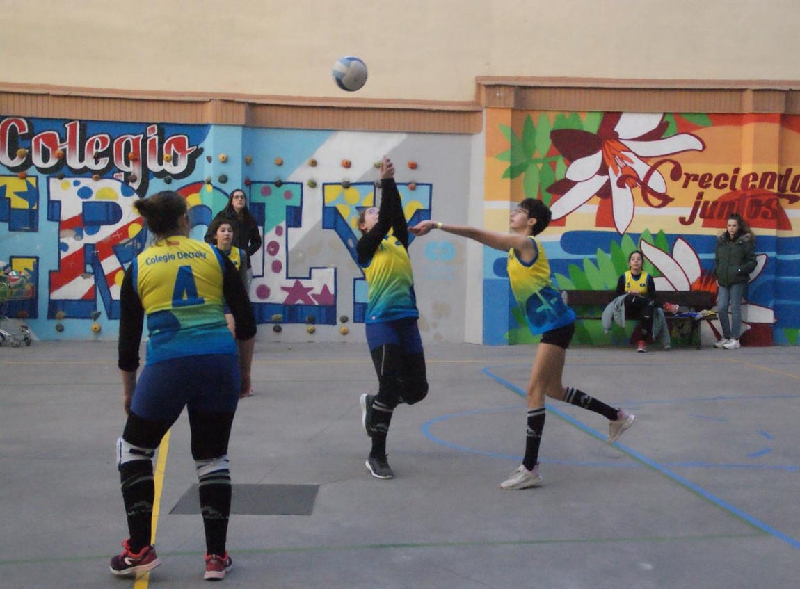 Las mejores imágenes del partido de voleibol entre Decroly &quot;A&quot; y Santo Domingo Savio