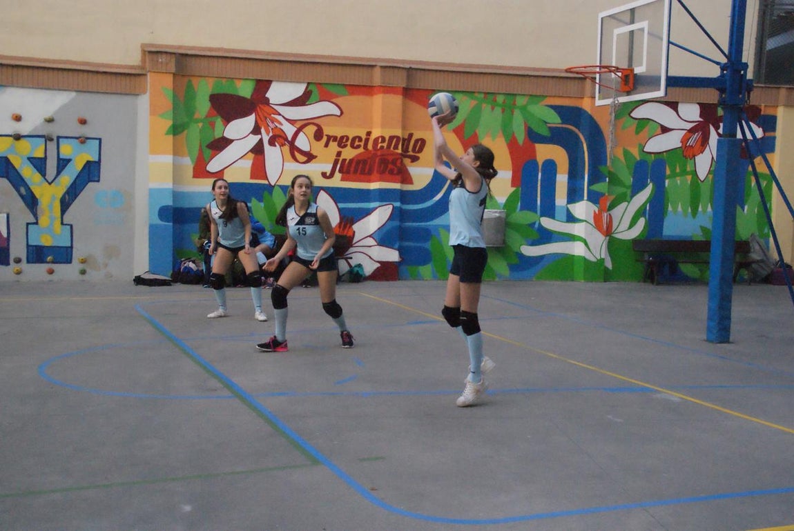 Las mejores imágenes del partido de voleibol entre Decroly &quot;A&quot; y Santo Domingo Savio