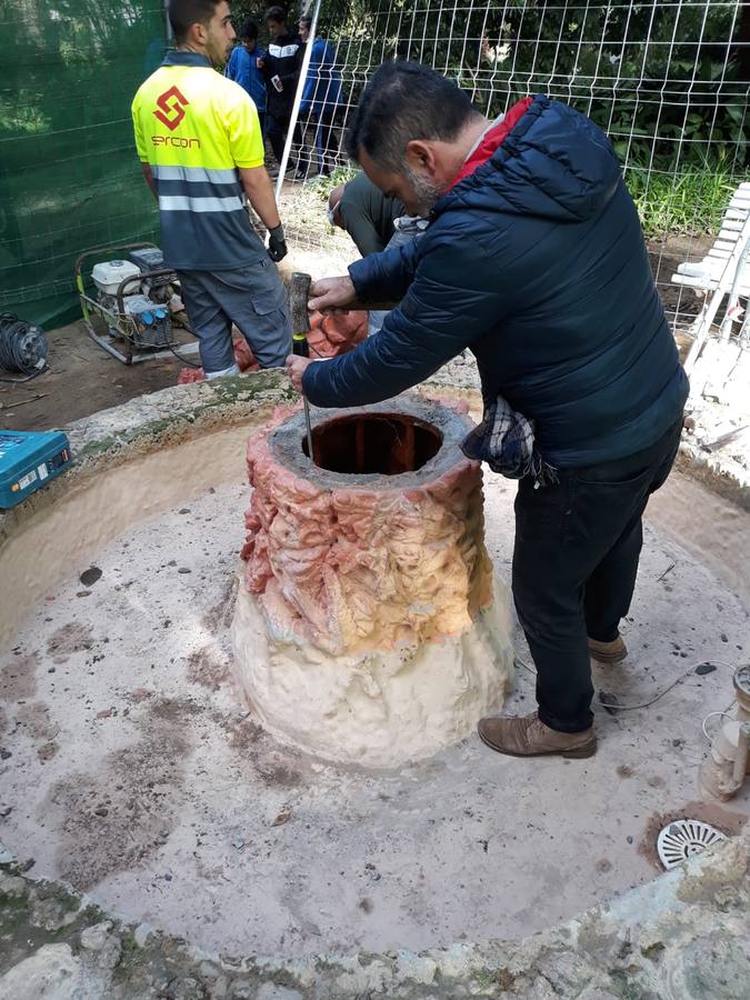 Restauración de la fuente de los Niños del parque Genovés