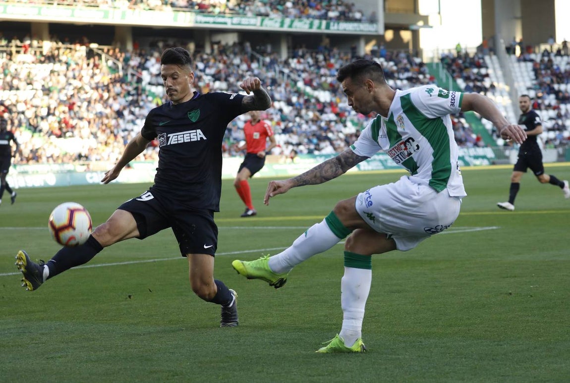 Las mejores jugadas del Córdoba-Málaga, en imágenes