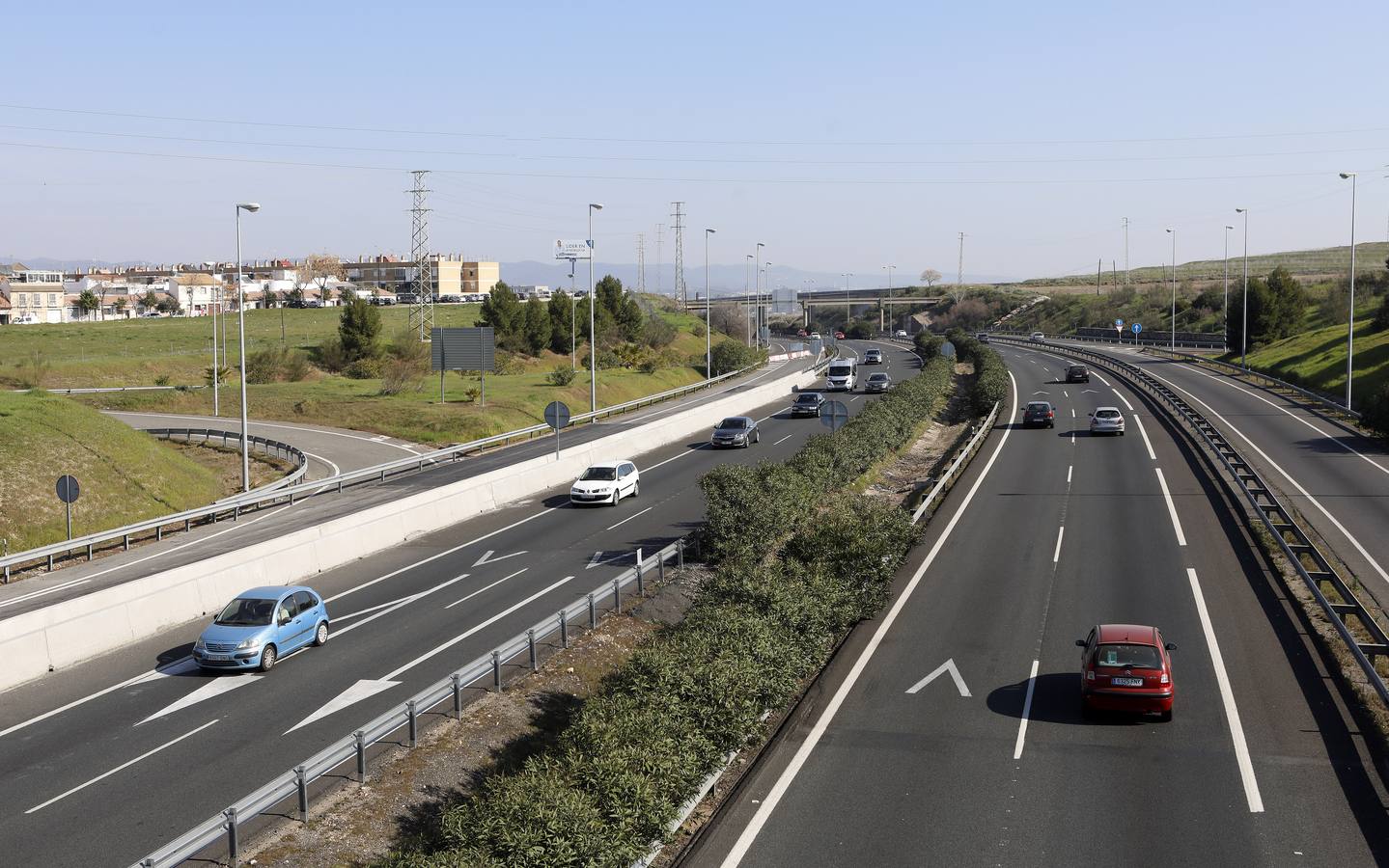 La nueva salida de la Autovía del Sur, en imágenes