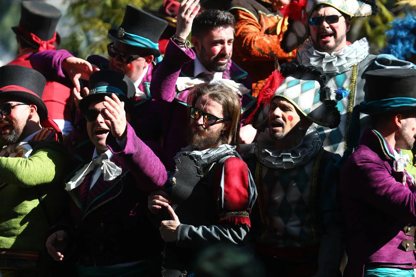 En fotos: El carrusel de coros del Domingo de Carnaval