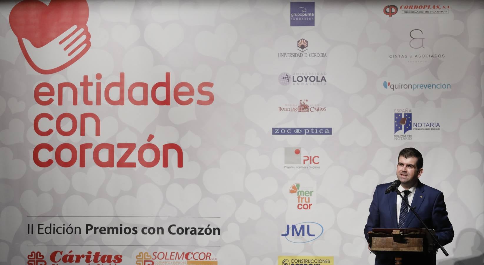 La entrega de los premios «Entidades con corazón» de Cáritas, en imágenes