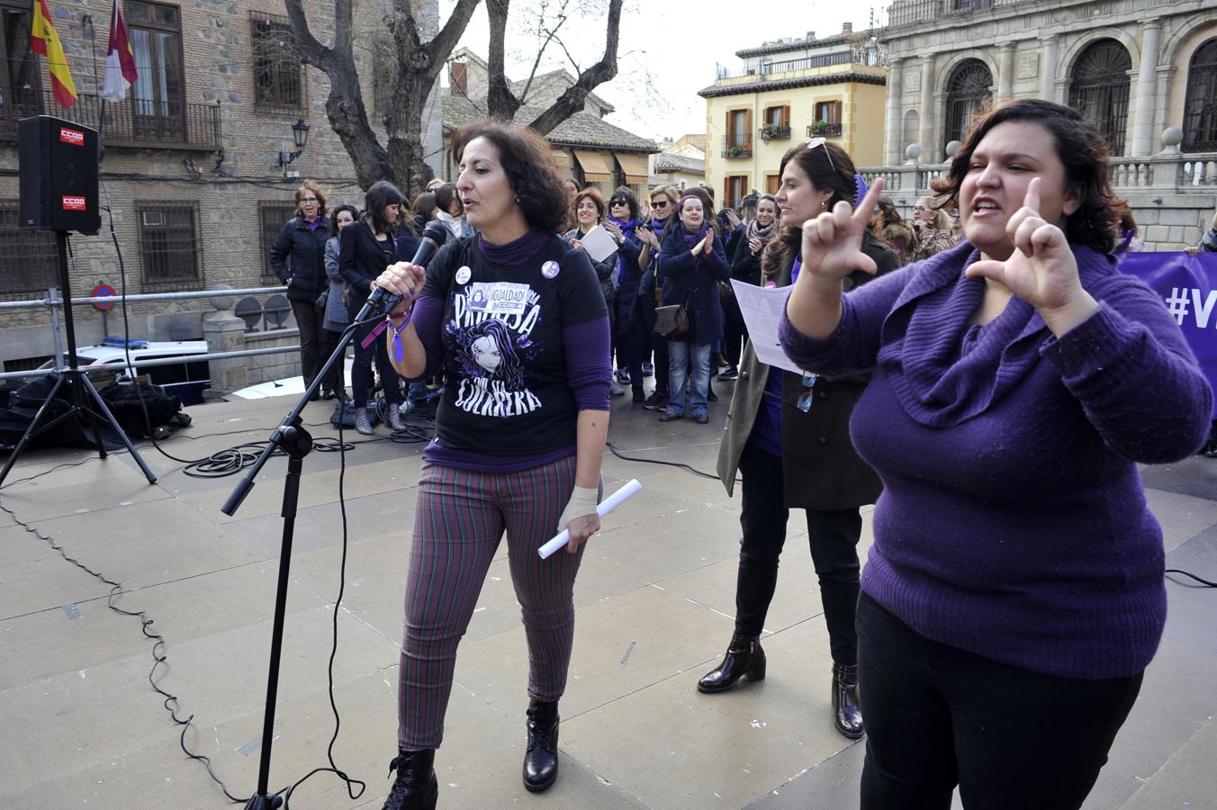 Concentración en Toledo por el Día de la Mujer