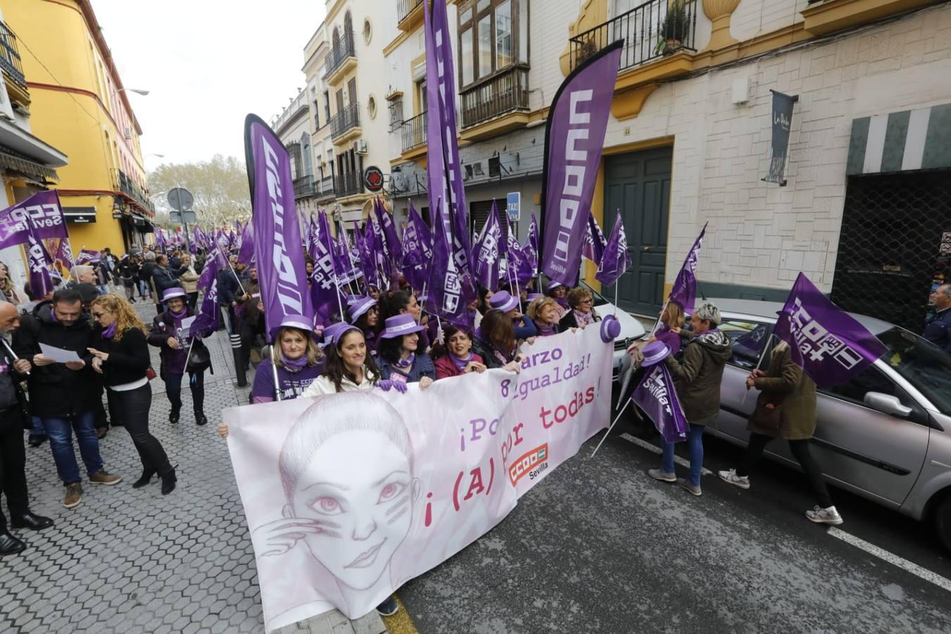 Fotogalería: Así ha sido la mañana del 8M en Sevilla