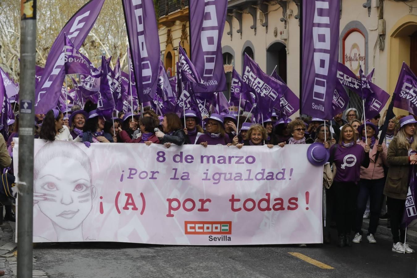 Fotogalería: Así ha sido la mañana del 8M en Sevilla