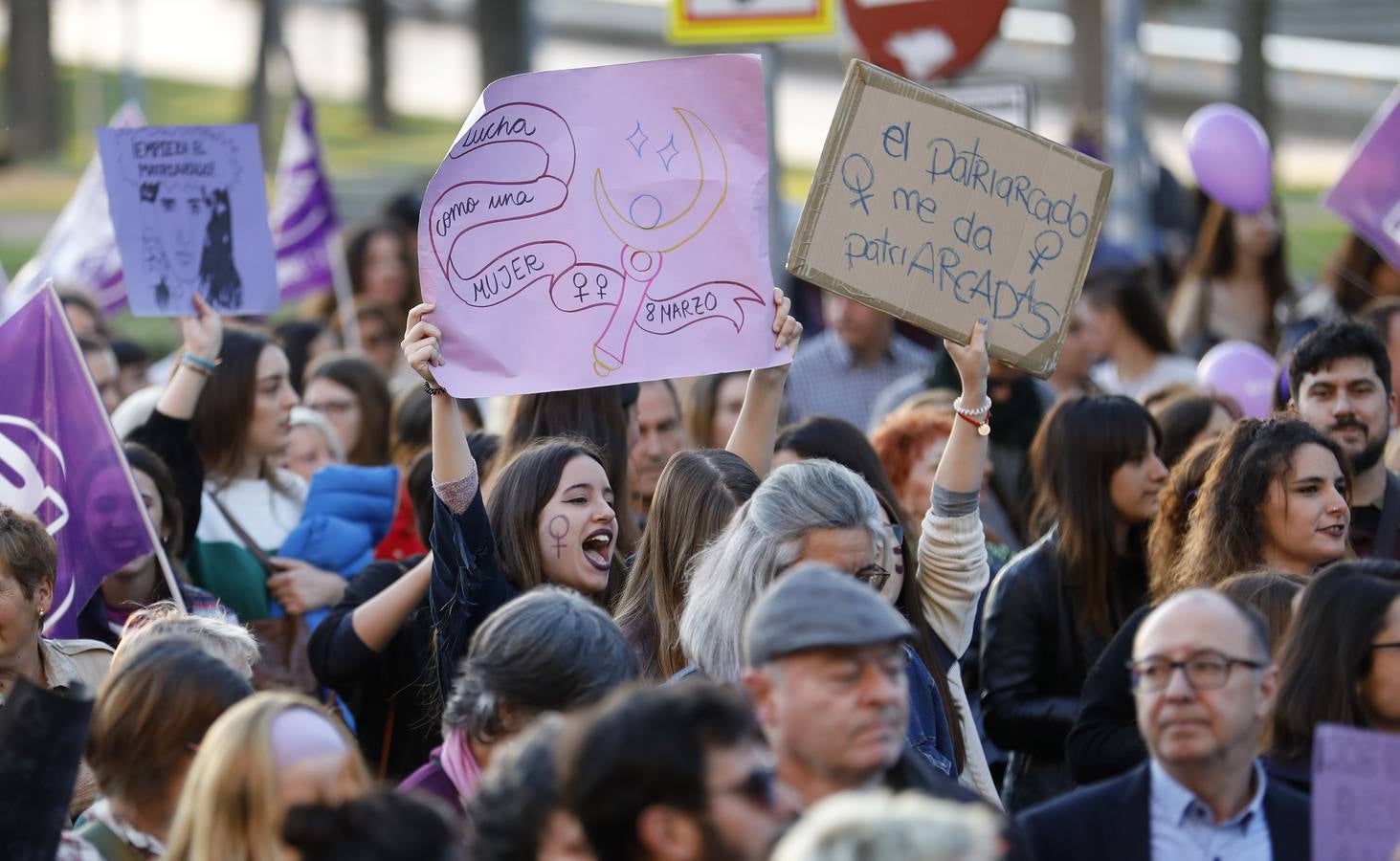 La manifestación del Día de la Mujer, en imágenes