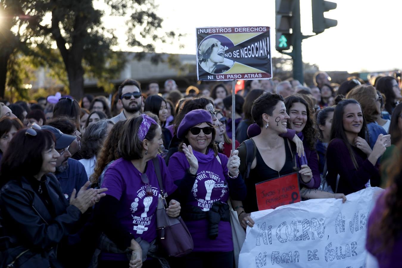 La manifestación del Día de la Mujer, en imágenes