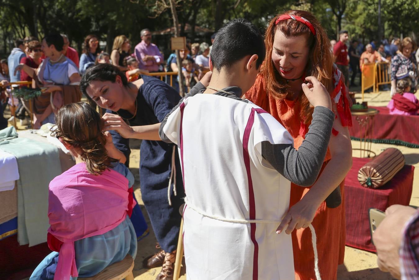 El Prado de San Sebastián en Sevilla se transforma en un campamento romano