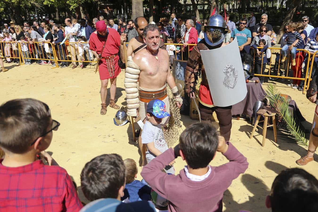 El Prado de San Sebastián en Sevilla se transforma en un campamento romano